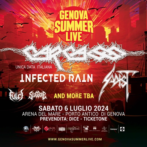 Genova Summer Live: aggiunti i Sadist!