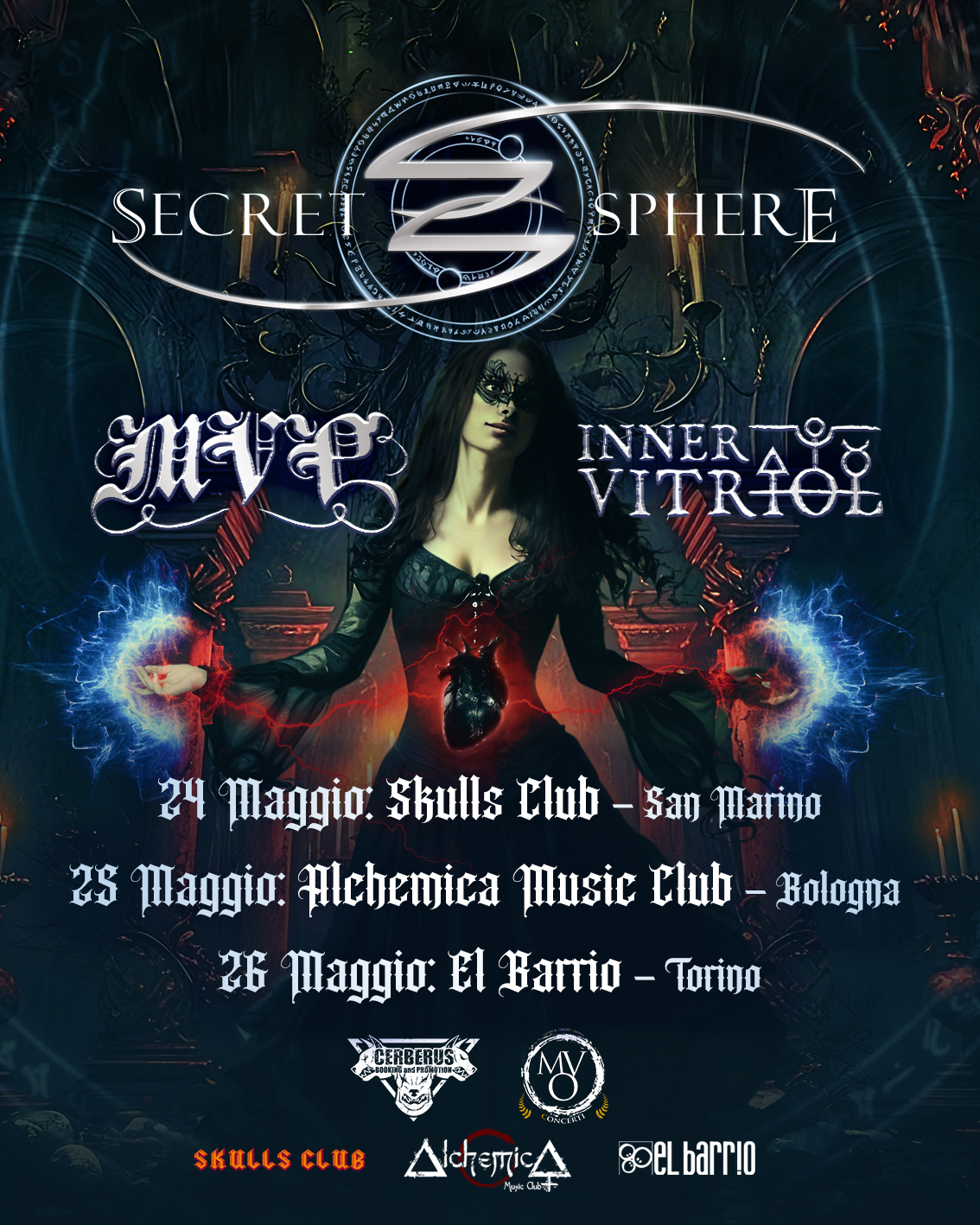 SECRET SPHERE: tre date in Italia a maggio