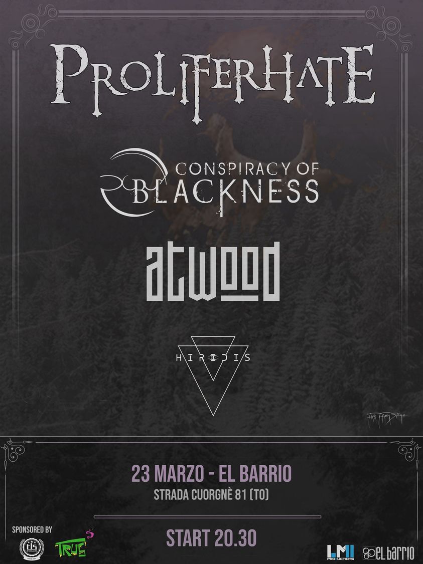 PROLIFERHATE + Conspiracy Of Blackness + Atwood + Hiridis Live @ El Barrio (TO)
