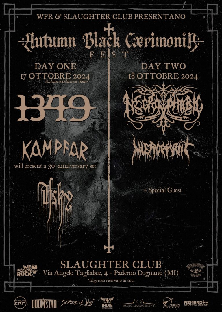 Autumn Black Caerimonia Fest c/o Slaughter Club 17-18 ottobre 2024