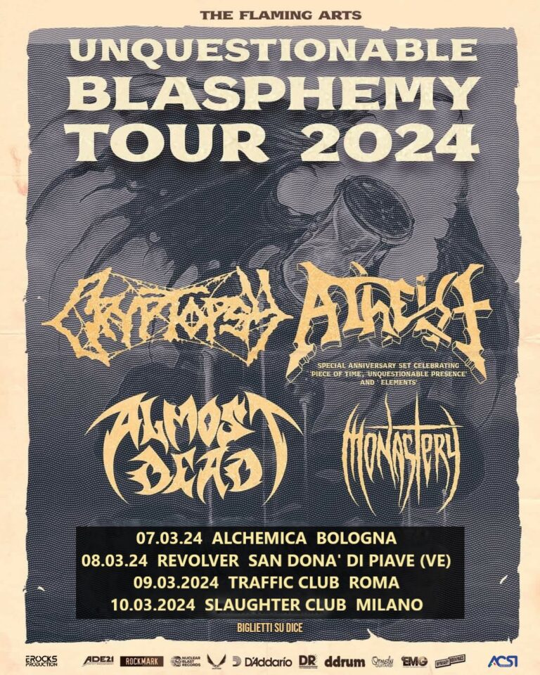 Unquestionable Blasphemy Tour orari