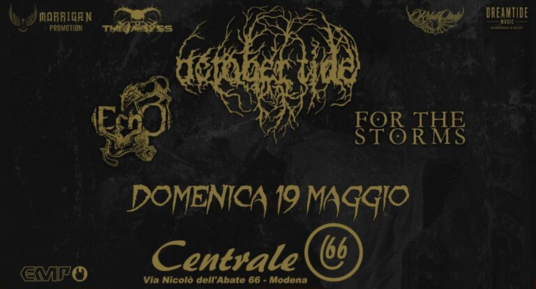 October Tide + Echo + For the Storms live al Centrale 66 di Modena