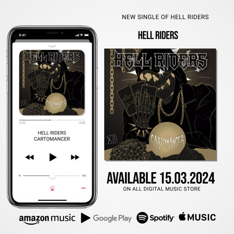 Disponibile dal 15 Marzo , su tutti i migliori music store mondiali il nuovo singolo degli Hell Riders