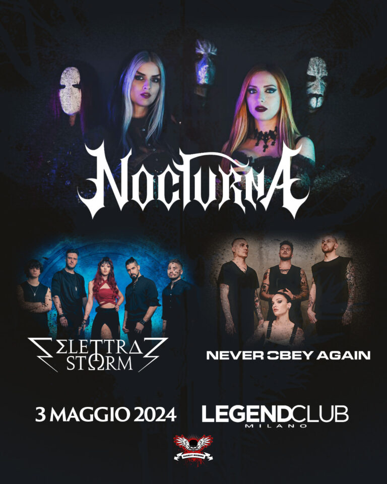 Nocturna – release show al Legend Club di Milano il 3 maggio 2024