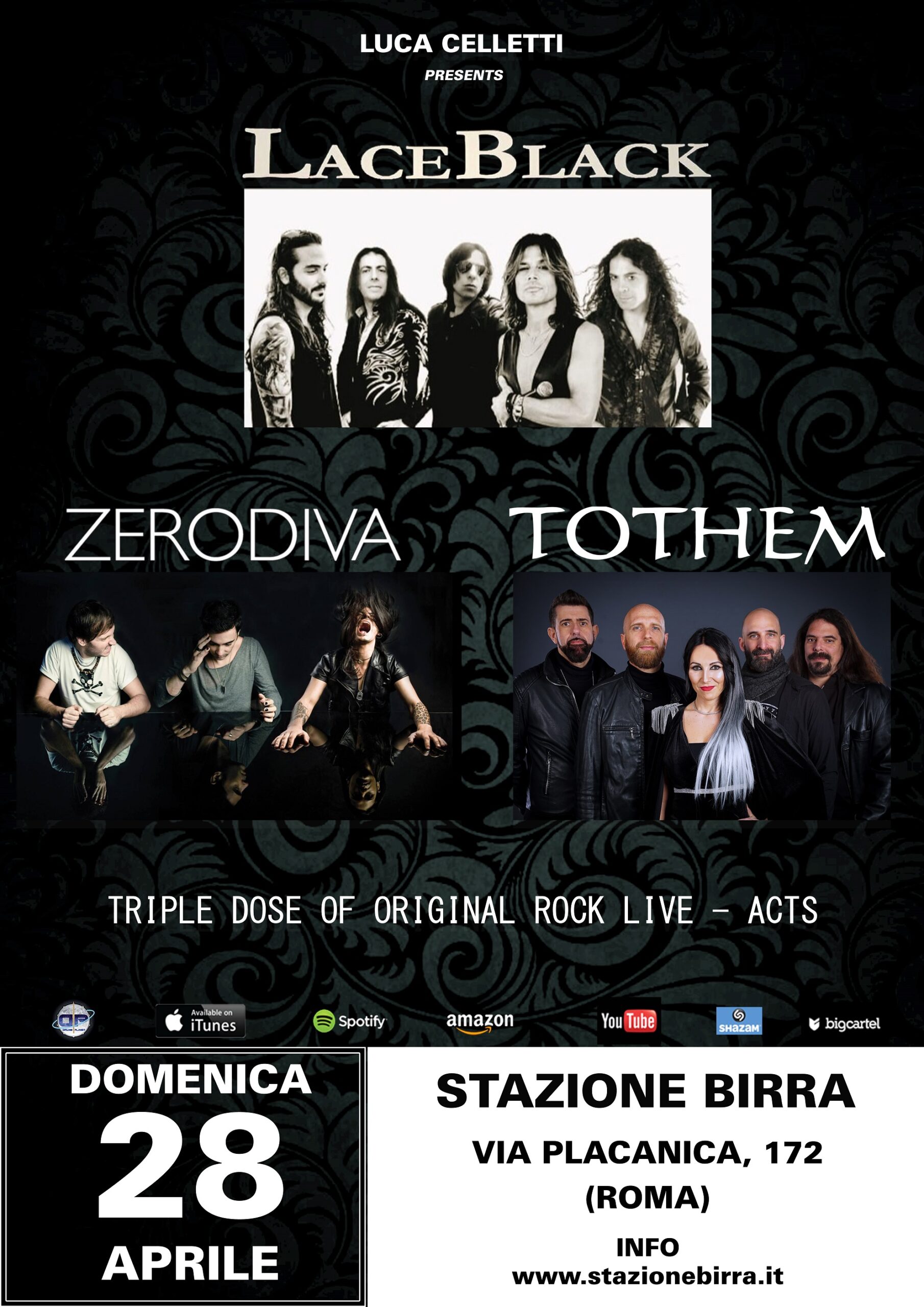 LACEBLACK + TOTHEM + ZERODIVA LIVE @ STAZIONE BIRRA