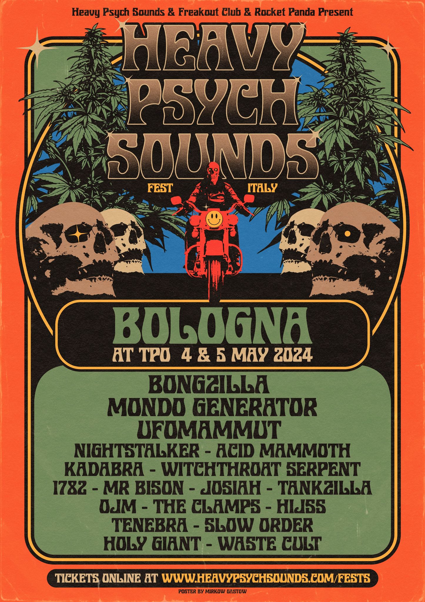 HEAVY PSYCH SOUNDS FEST ITALY 2024 @ TPO, Bologna // 4th and 5th May 2024