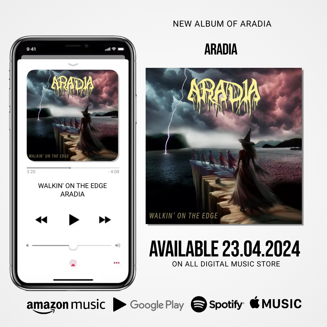 Il nuovo album degli Aradia “Walkin on the edge” uscirà il 24 Aprile!