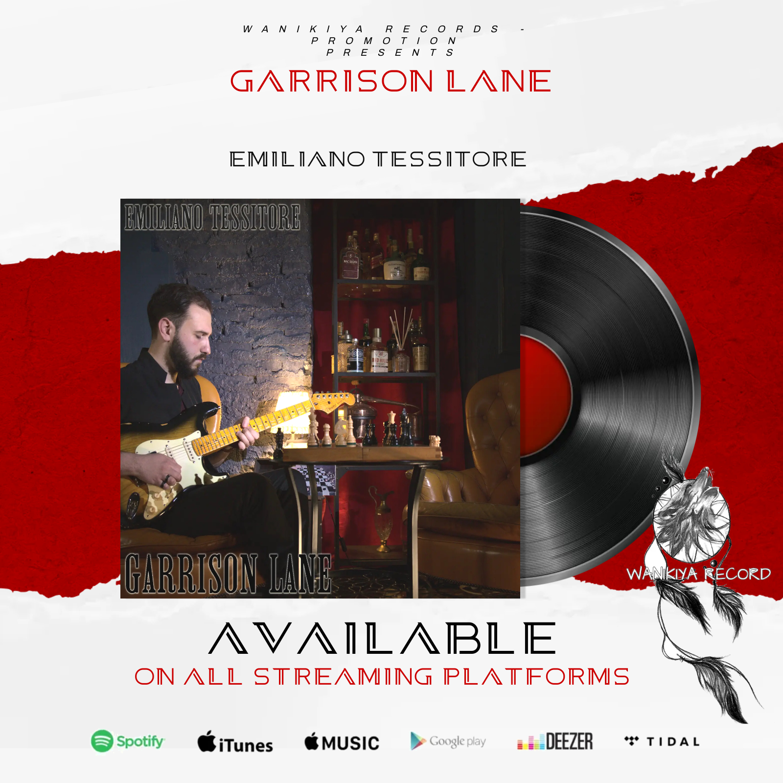 Esce oggi “GARRISON LANE”, il nuovo singolo del chitarrista Emiliano Tessitore