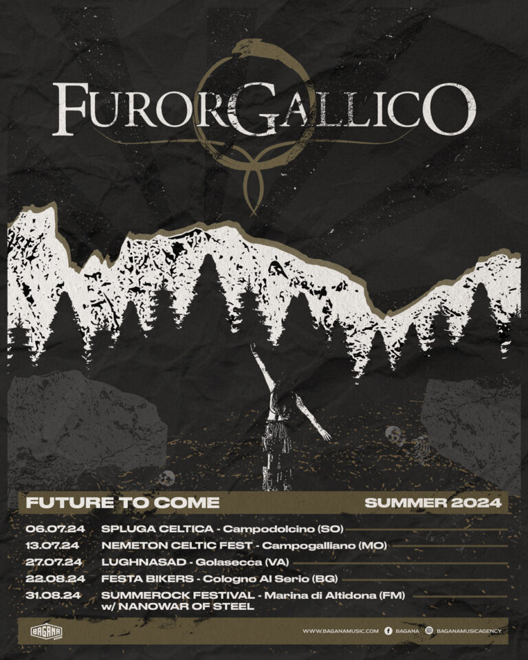FUROR GALLICO Cinque date estive con il nuovo album “Future To Come”
