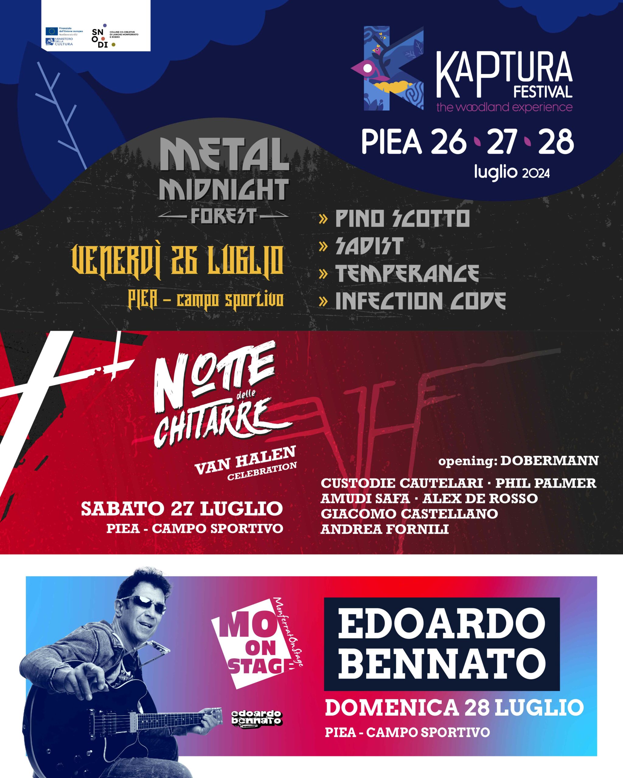 Kaptura Festival “The Woodland Experience”: una tre giorni di metal e rock in provincia di Asti!
