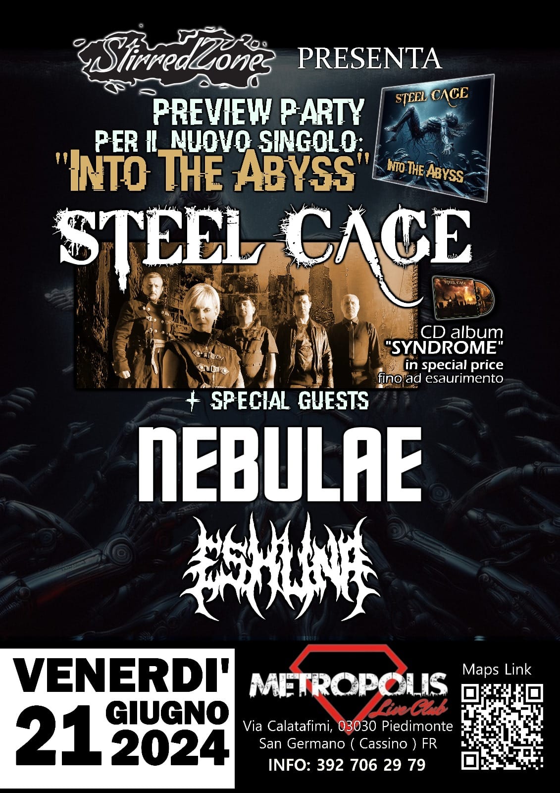 Steel Cage: in anteprima il nuovo singolo “Into The Abyss” live.