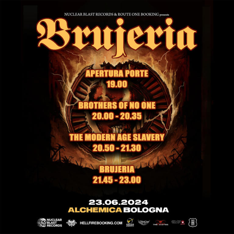 Brujeria: gli orari della data di Bologna