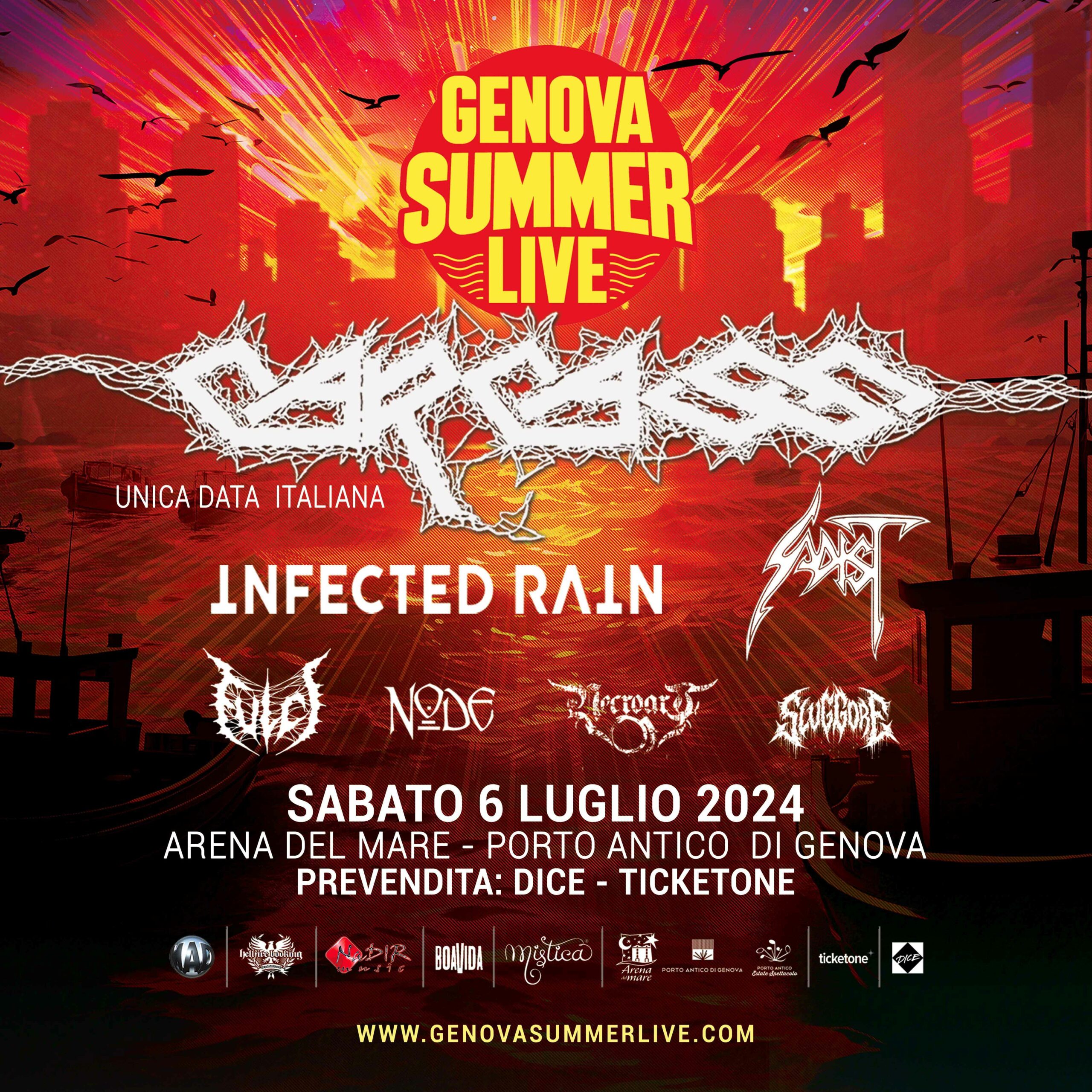 GENOVA SUMMER LIVE: gli orari definitivi!