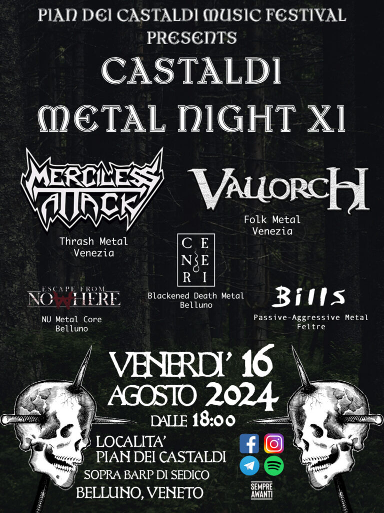 Castaldi Metal Night: il bill!