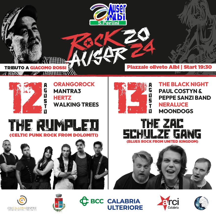 Il 12/13 agosto torna il Rock Auser Festival