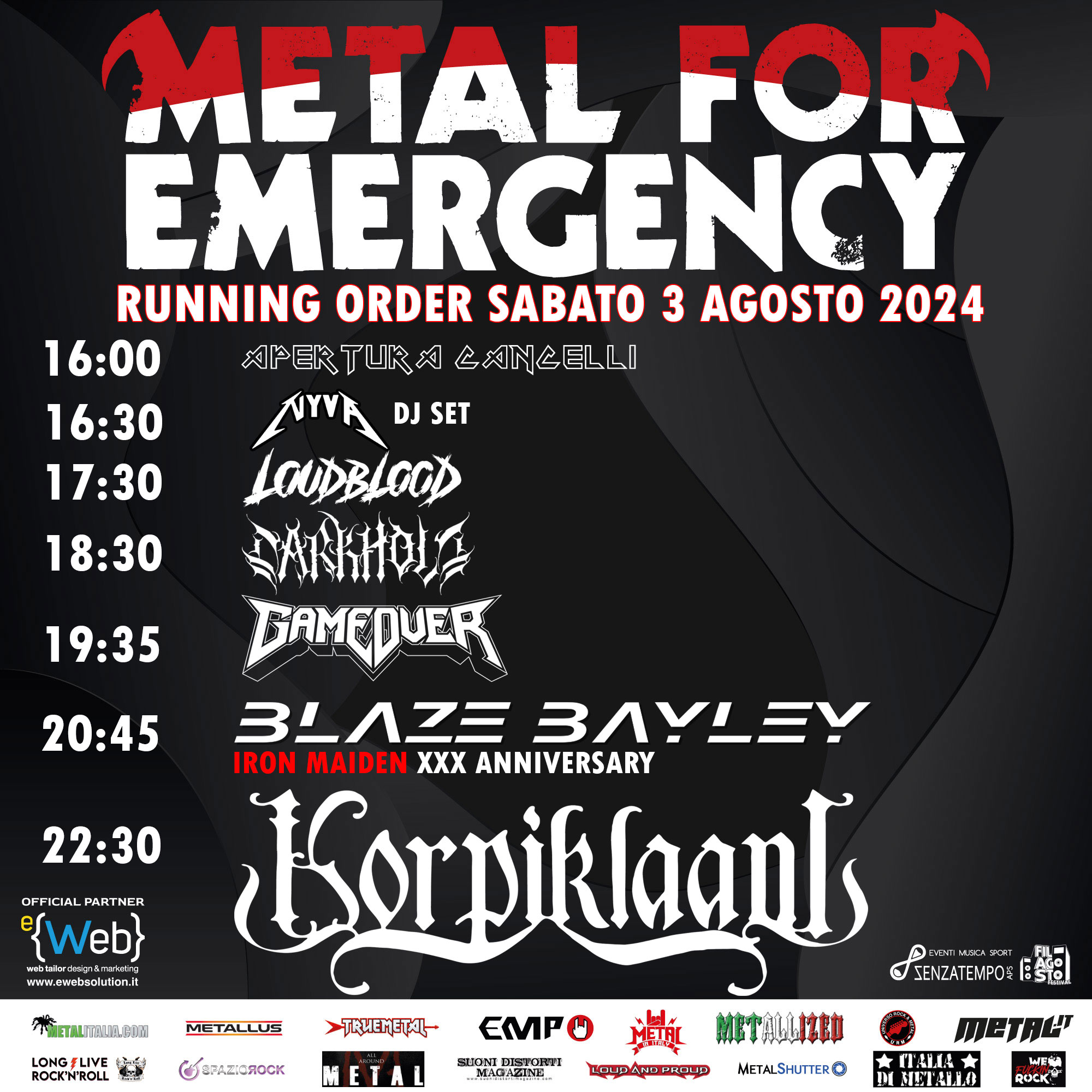 Metal for Emergency 2024 KORPIKLAANI + tba @ via delle Industrie  (C/o Filagosto) Filago (BG)