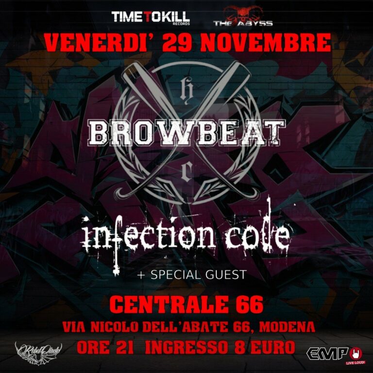 Browbeat e Infection Code live al Centrale 66 di Modena