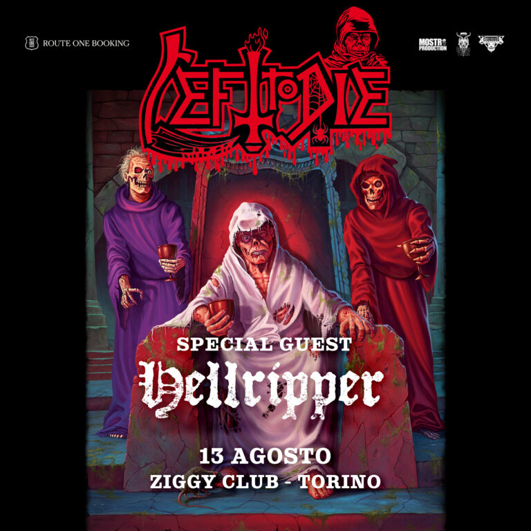 LEFT TO DIE, HELLRIPPER: gli orari della data a Torino