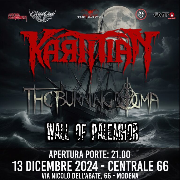 Karmian + The Burning Dogma + Wall of Palemhor live al Centrale 66 di Modena