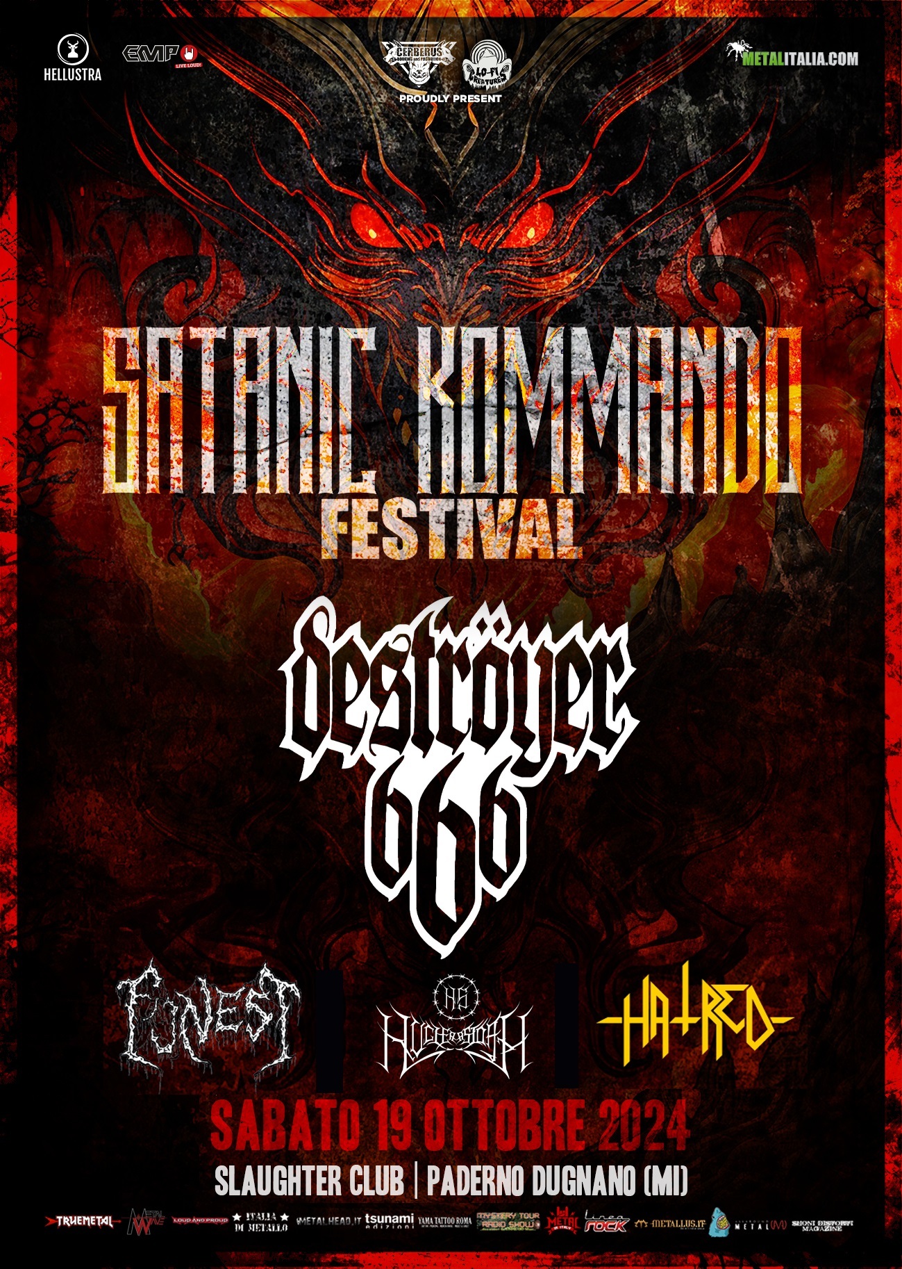 SATANIC KOMMANDO FESTIVAL: ai DESTRÖYER 666 si aggiungono HATRED, FUNEST e NUCLEAR STORM