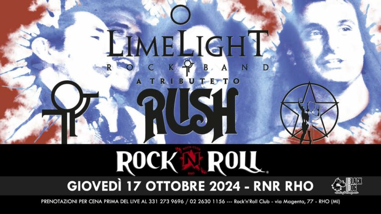 Rush Tribute Night @ Rock ‘N’ Roll RHO (MI) – giovedì 17/10/2024