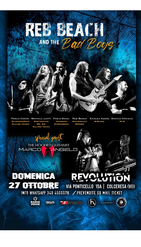 Reb Beach live al Revolution di Colceresa!