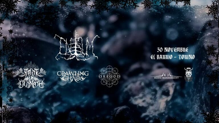 EVENTO: ENISUM + TAUR-IM-DUINATH + CRAWLING CHAOS + ORIGOD live @ El Barrio (TO) il 30 novembre