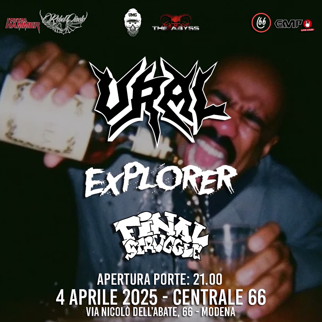 Ural + Explorer + Final Struggle live al Centrale 66 di Modena