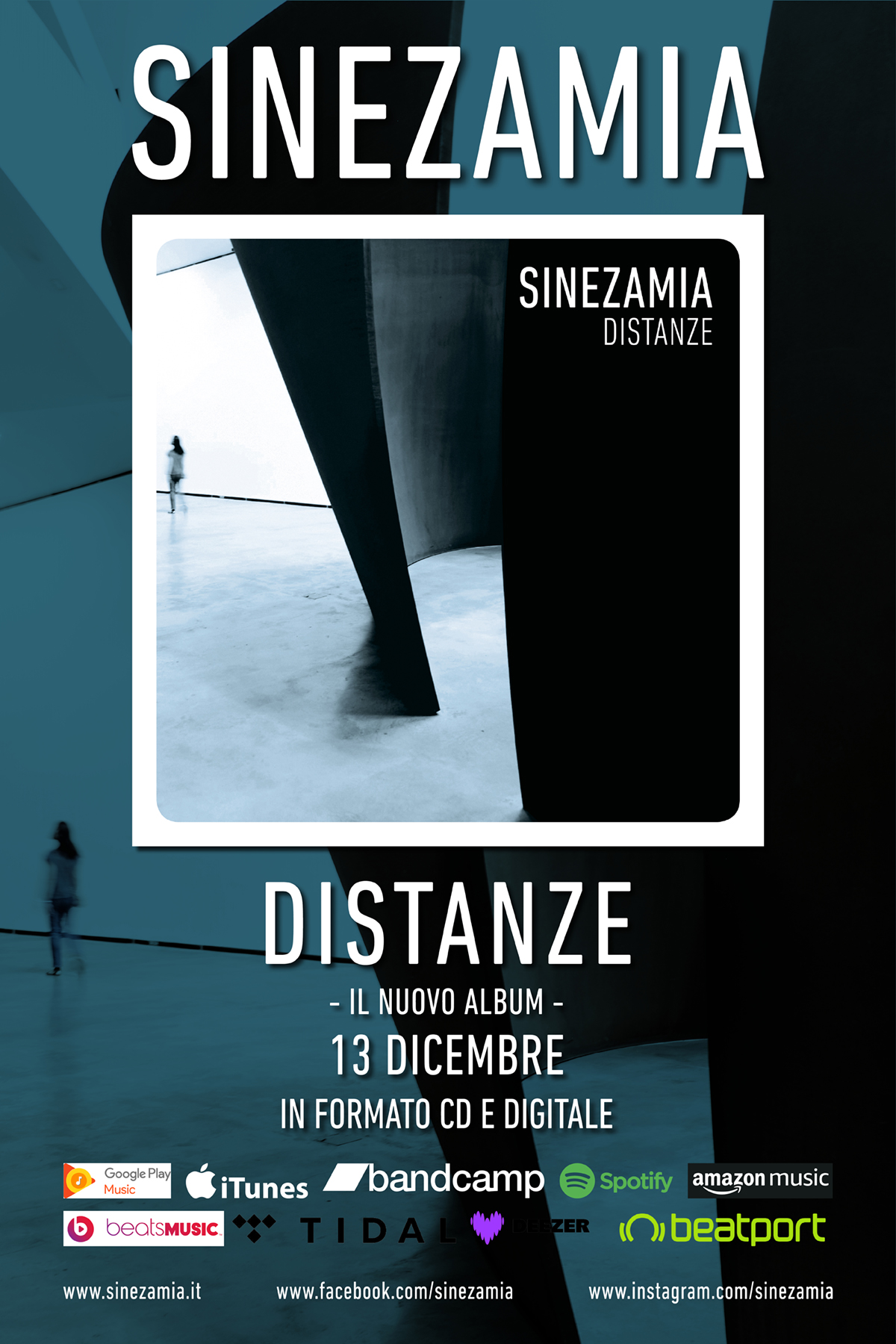 SINEZAMIA – DISTANZE – Il nuovo album fuori Venerdi 13 Dicembre