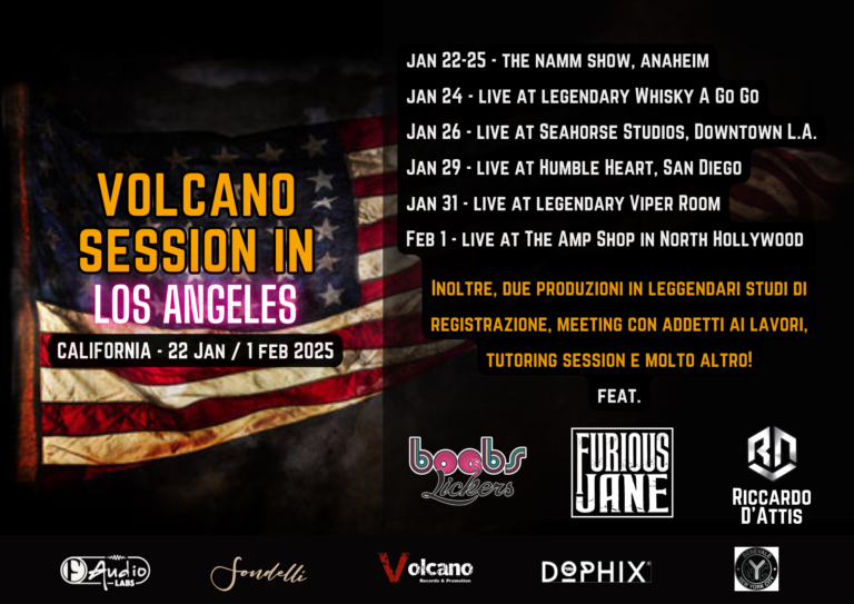 Tour in California per le band della Volcano Records