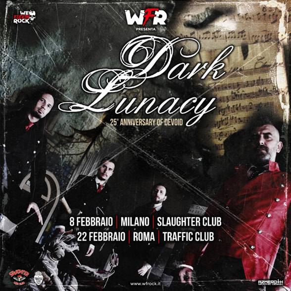 DARK LUNACY – IL GRANDE RITORNO!  –  (“DEVOID”, debut album, 25° anniversary show)