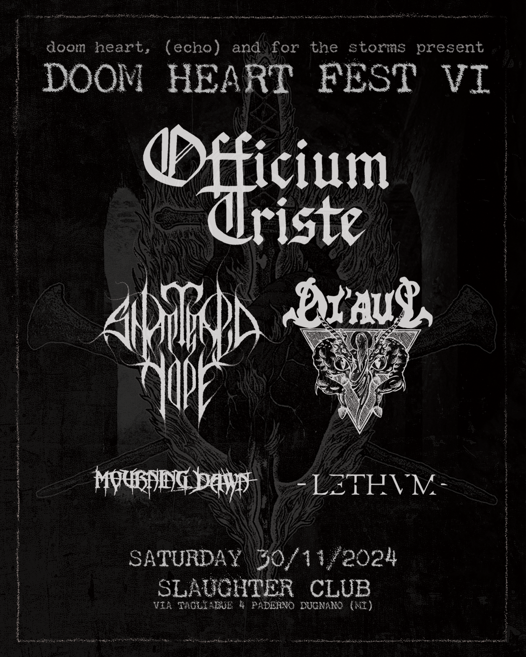 DOOM HEART FEST IV: Gli orari dell’evento