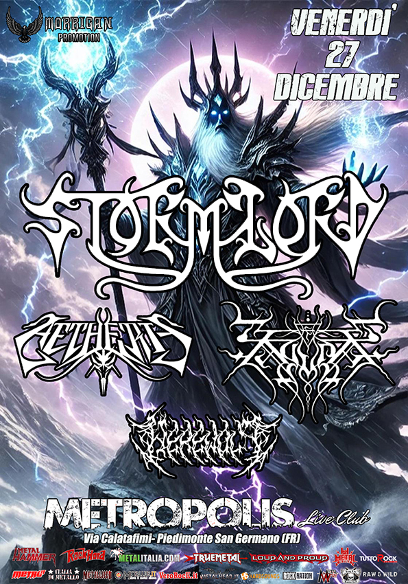 STORMLORD + Aetheris + Tulpa + Werewolf @t Metropolis Live Club – Piedimonte ZSan Germano (FR)