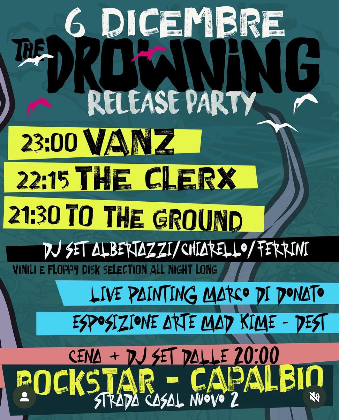 Una serata all’insegna del punk-rock al Rockstar di Capalbio, venerdì 6 dicembre arrivano i Vanz con il release party di “The drowning”.