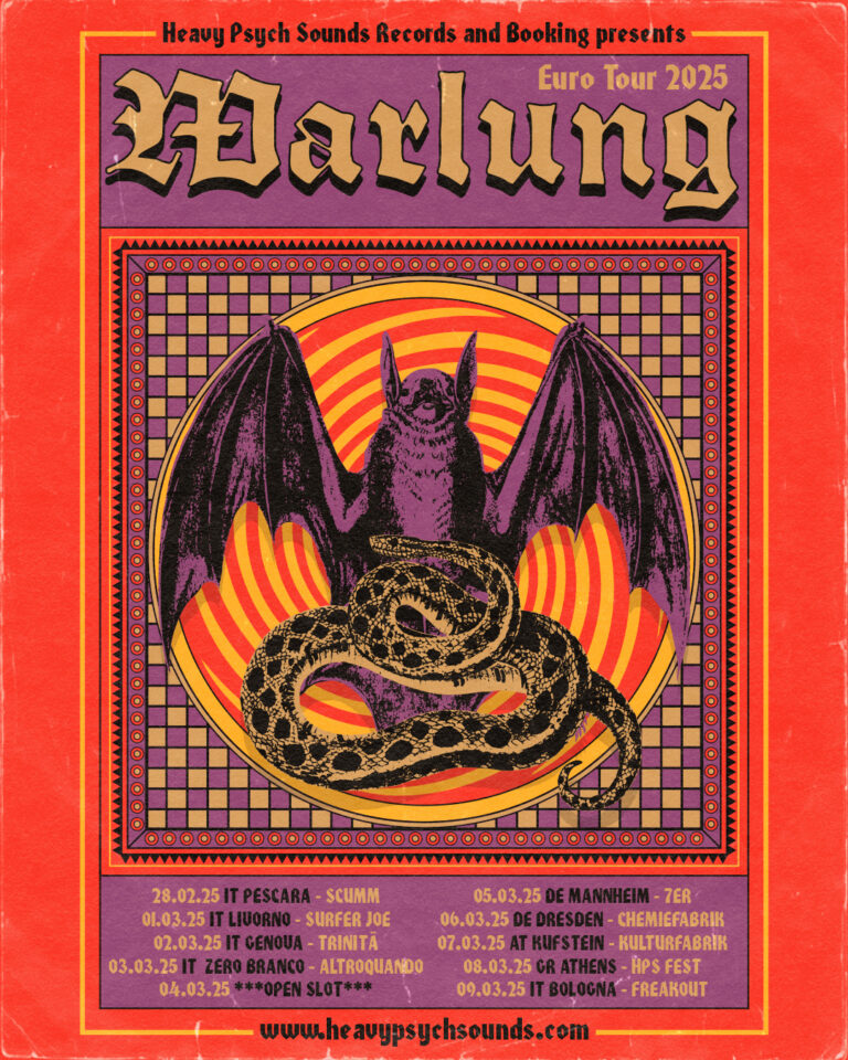 Heavy Psych Sounds Records&Booking to announce WARLUNG Euro Tour 2025 !!!