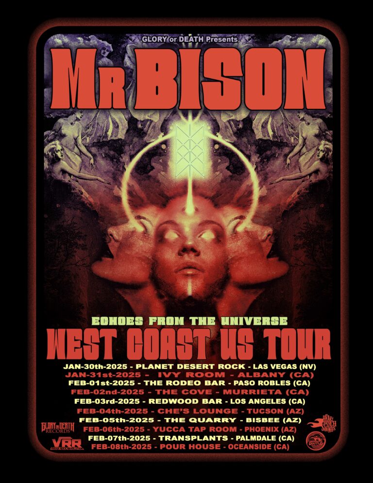 Heavy Psych Sounds Records&Booking to announce MR BISON US West Coast Tour 2025 !!!