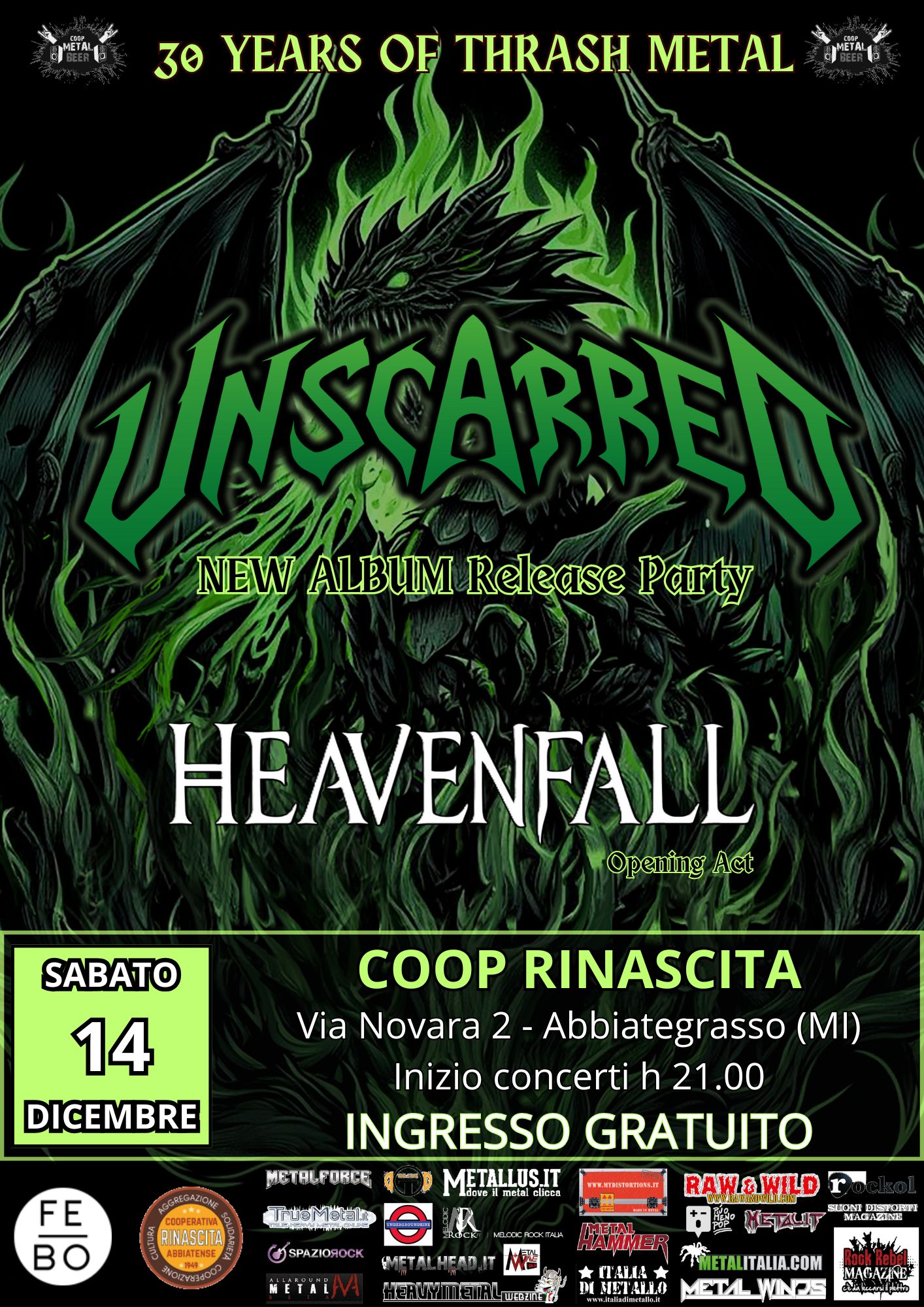 Coop Metal Beer presenta: 30 YEARS OF THRASH METAL