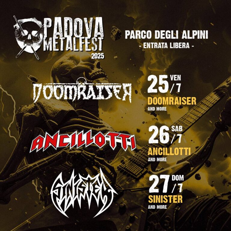 PADOVA METAL FEST 2025: GLI HEADLINER DI DOMENICA 27 LUGLIO