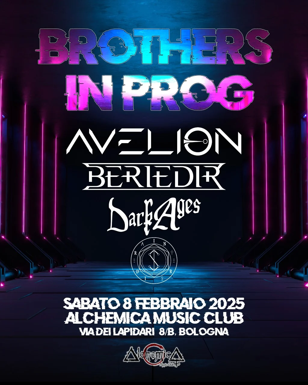 BROTHERS IN PROG: una serata a Bologna con AVELION, BERIEDIR, DARK AGES e INTERSIDERA