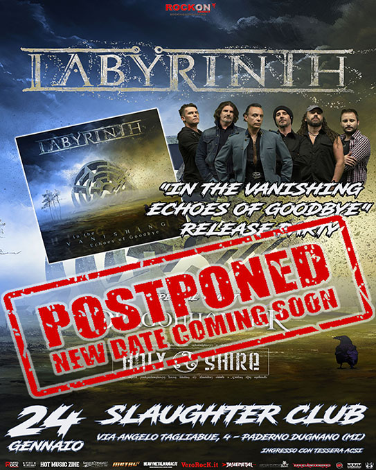 LABYRINTH RELEASE PARTY – POSTICIPATE LE DATE