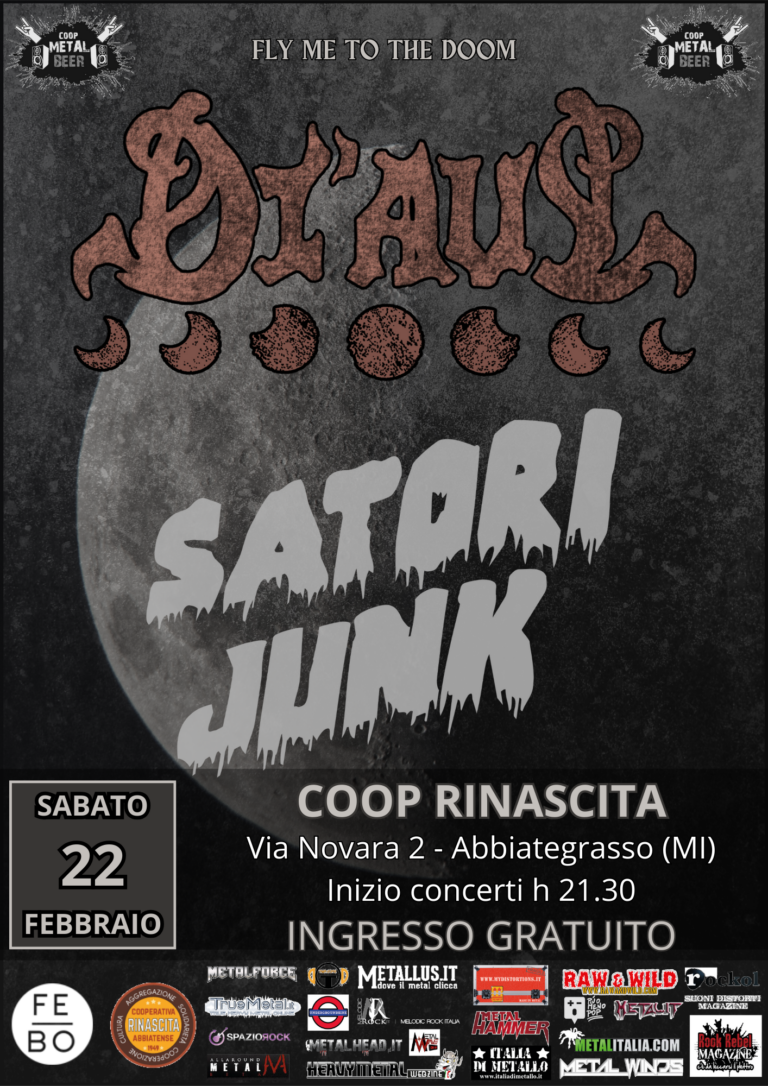 FLY ME TO THE DOOM: Di’aul + Satori Junk live @ Coop Rinascita [22.02.25]