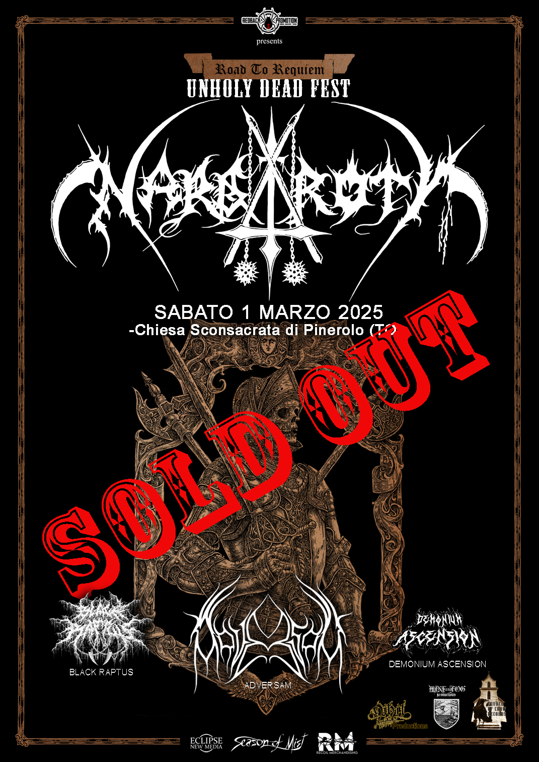 NIHILprod: Nargaroth in Italia, 1 MARZO 2025 !!!SOLD OUT!!! , orari ufficiali.