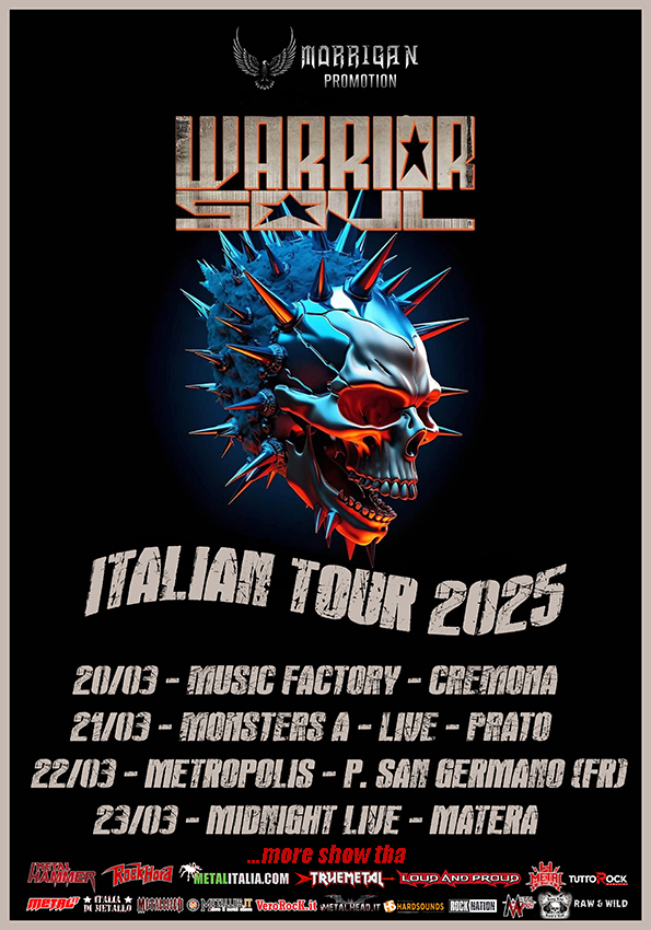 WARRIOR SOUL Italian Tour a Marzo 2025