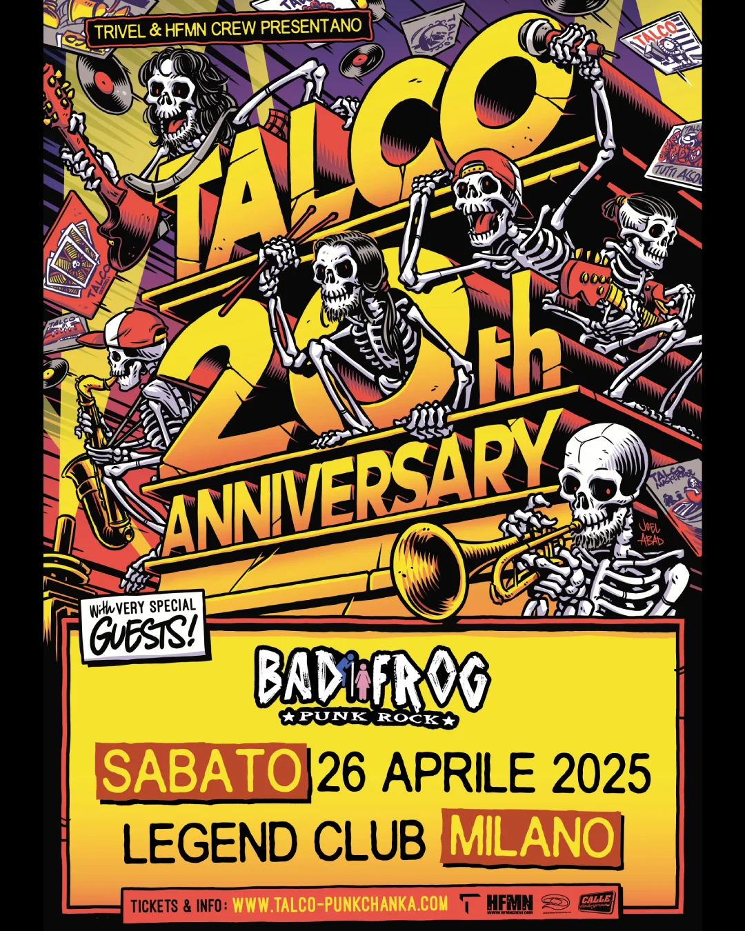 TALCO: Il tour dei 20 anni della band passa dal Legend di Milano ad aprile