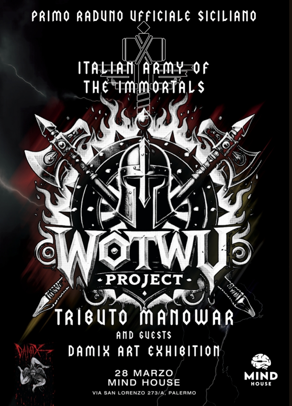 Evento tributo ai Manowar e Primo Raduno Ufficiale Siciliano Italian Army Of The Immortals