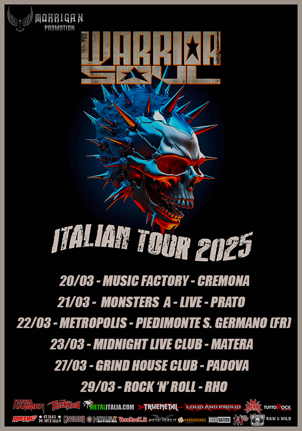 WARRIOR SOUL nuove date a completamento del tour italiano!!!