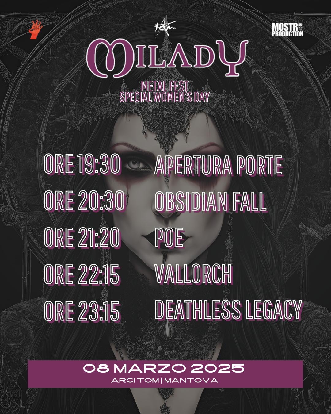 Orari Milady Metal Fest