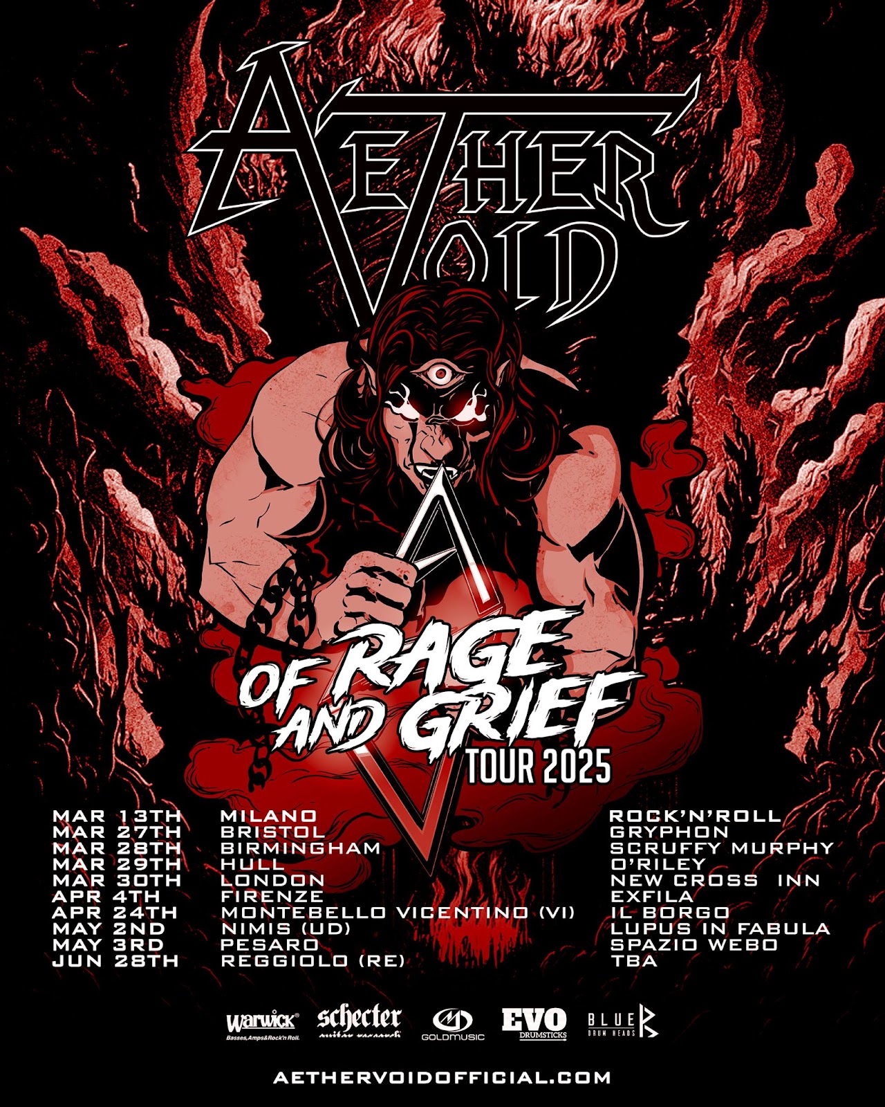 AETHER VOID – OF RAGE AND GRIEF TOUR 2025