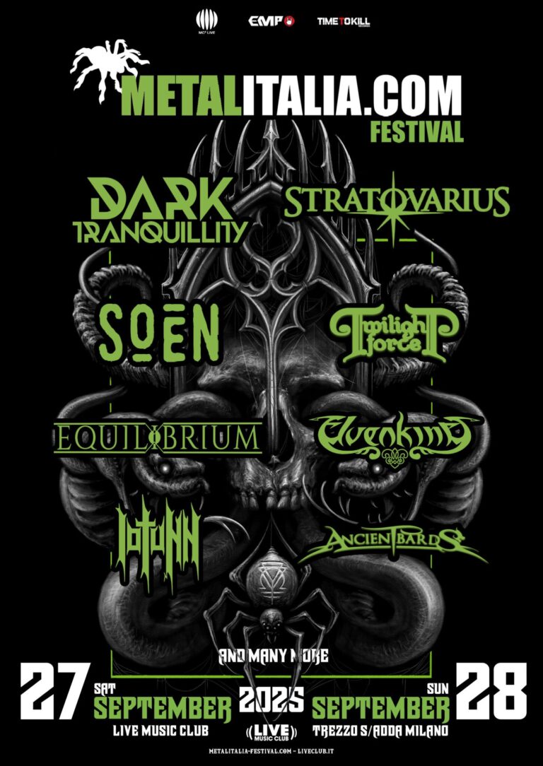 METALITALIA FESTIVAL 2025: STRATOVARIUS, DARK TRANQUILLITY, SOEN, TWILIGHT FORCE e altre conferme!