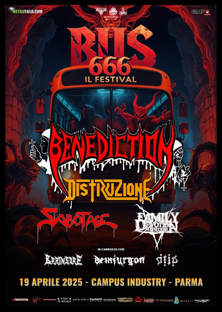 BUSS 666: l’inferno su ruote arriva al Campus Industry con BENEDICTION, SABOTAGE e altri! La line up completa